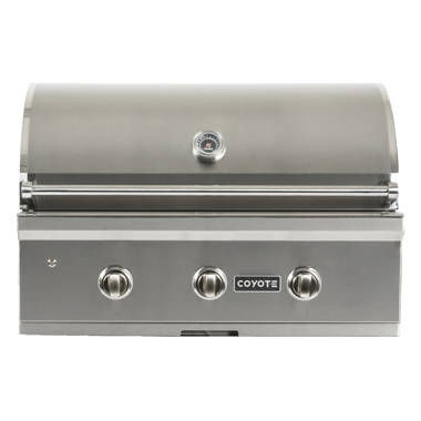 Coyote S-Series 36-Inch 4-Burner Built-In Natural Gas Grill With RapidSear  Infrared Burner And Rotisserie - C2SL36NG