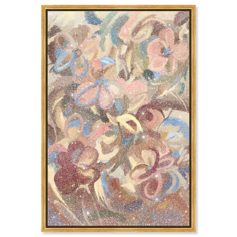 Moving Eden Print by Oliver Gal, 31"H x 21"W, Gold Floater Frame