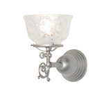 7" Wide Gas & Electric Wreath & Garland Wall Sconce