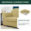 Textured Grid Stretch Soft Box Cushion Armchair Slipcover-95622442