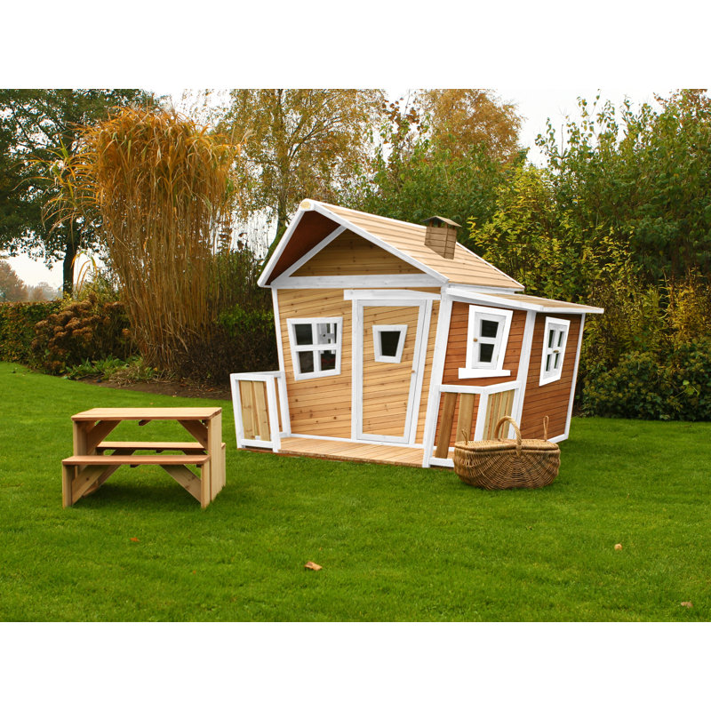 Lisa AXI 220cm W x 193cm D Outdoor Hemlock Wood Playhouse