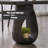 Black Rectangular Solid Wood Dining Table-108206102