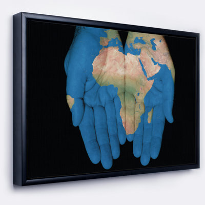 «African Map in Our Hands», impression sur toile tendue