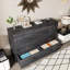 Lit escamotable avec tiroirs de rangement pour chambre d'amis, salon, cadre de lit moderne pour chambre à coucher