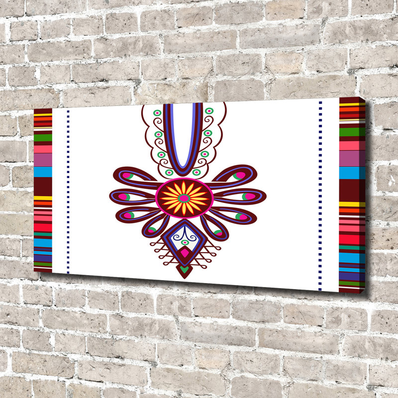 Polish Folk Pattern - Wrapped Canvas Print