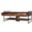 Tenley Trestle Coffee Table with Storage