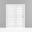 Portes blanches en verre givré Quadro-75674422
