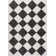 Utgard Classic Geometric Diamond Pattern White/Charcoal Rug