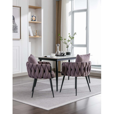 Chaise de salle à manger capitonnée
