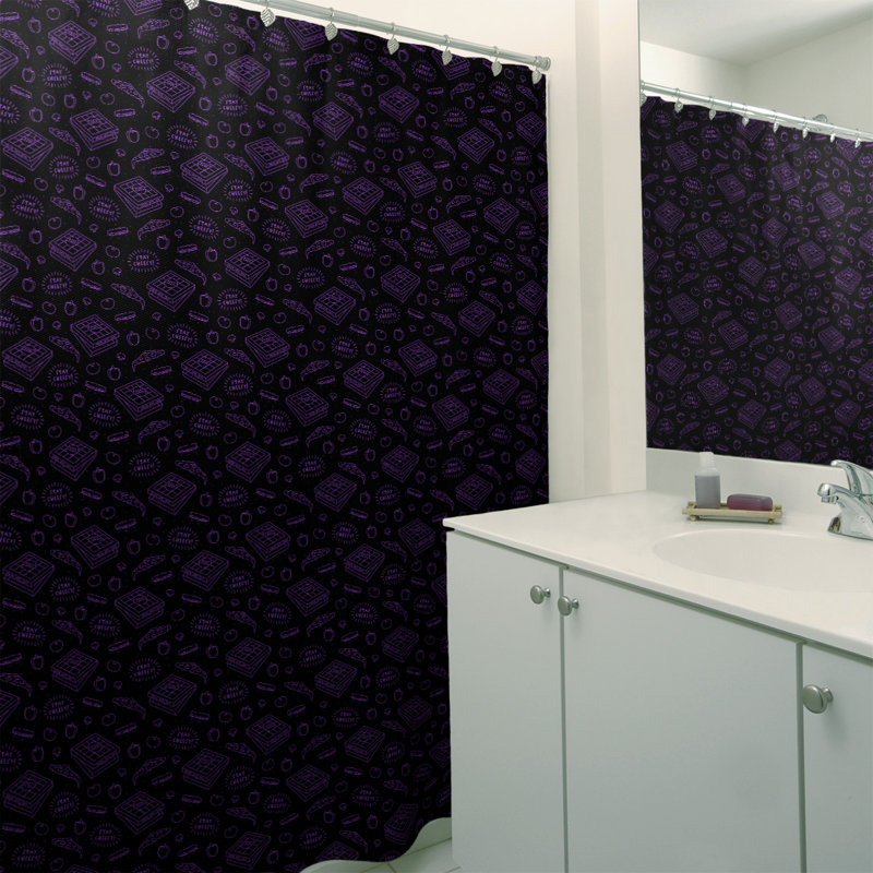 Katelyn Elizabeth Shower Curtain with Liner Included, Purple