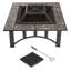 Table foyer au bois en acier Rennert