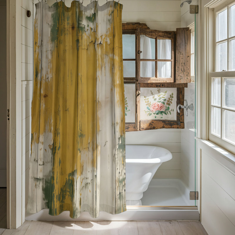 Sehili Shower Curtain, 74"H x 71"W