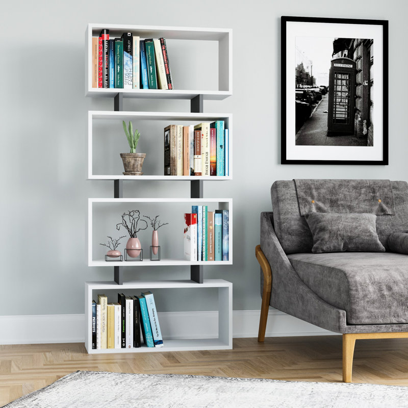 Bibliothèque, Blanc; anthracite