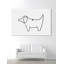 Simple contour de chiot-reproduction d’art-542230839-542118540