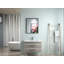 Meuble-lavabo mural en bois avec tiroirs doubles, système de fermeture en douceur, lavabo en céramique - créez un espace de salle de bain moderne et minimaliste!-115922330-115922334