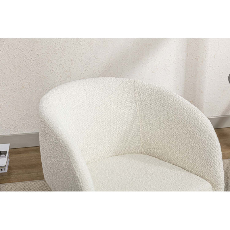 Fauteuil de 25,2 po de large Kendle, Tissu ivoire