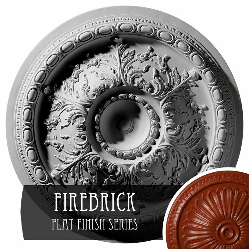 Stockport Firebrick Urethane Ceiling Medallion, 28 in