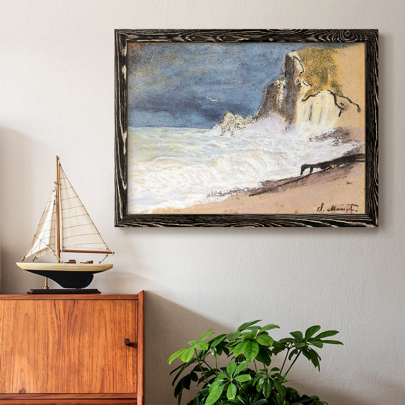 " The Manneport, Etretat ", Black, 22" H x 32" W x 1.5" D