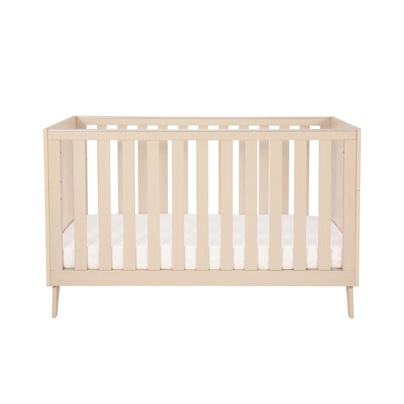 Babymore Dante Cot Bed, Natural