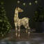 Gold Glitter Reindeer 110cm with 70 LED Lights