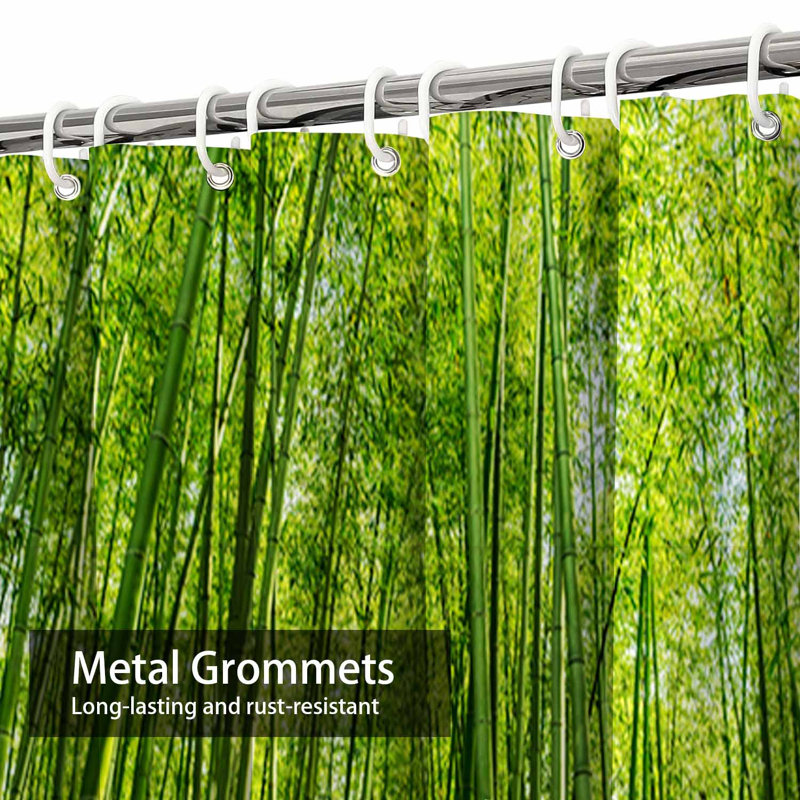 Rideau de douche Bamboo Grove Garden, L 72 po x l 84 po
