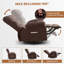Fauteuil inclinable compact en métal avec rangement, détente moderne pour le salon et le téléviseur