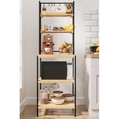 Armoire de rangement en bois à 5 niveaux