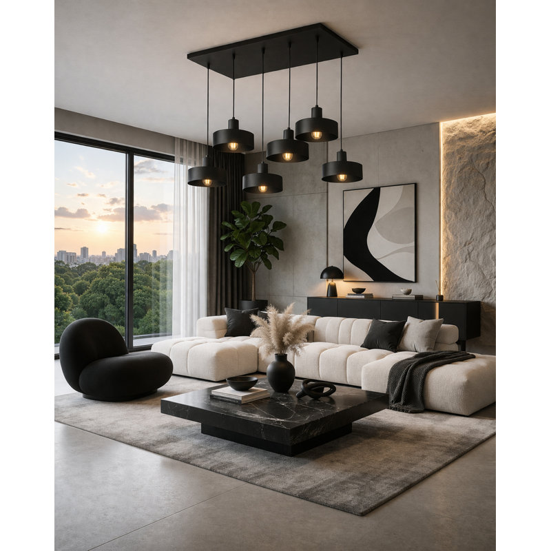 - Light Pendant, Matte Black