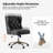 Hazel Traditional Faux Leather Wingback Office Chair with Tufted-1373508117