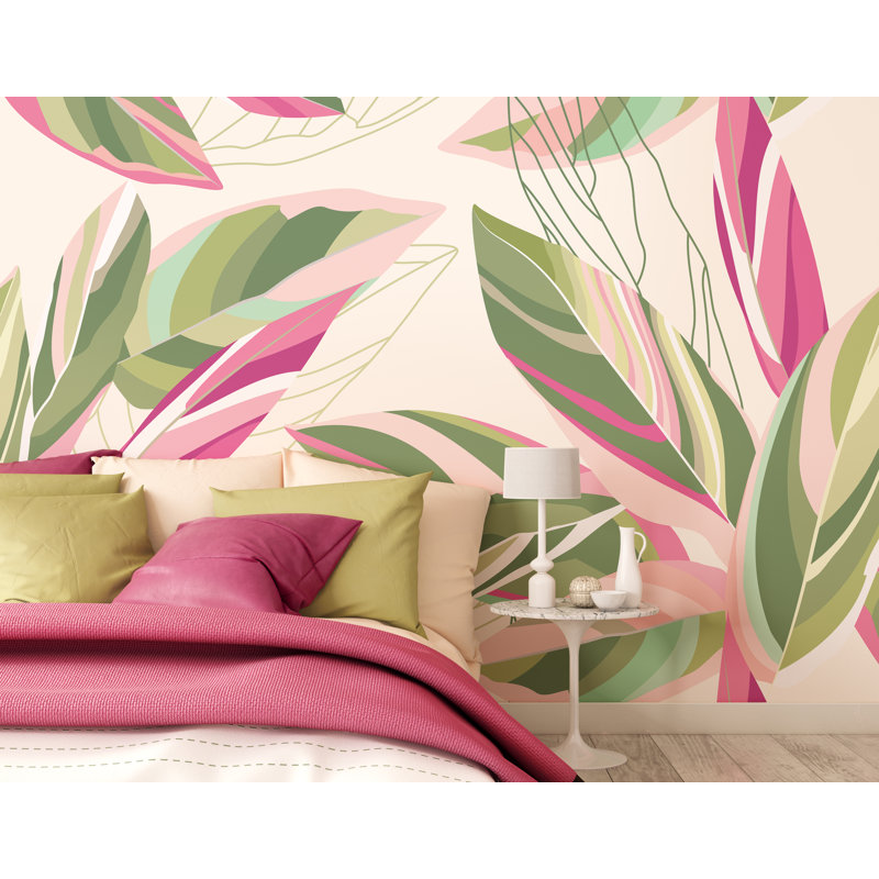 Auberta Mural, 240cm L x 300cm W, Pink