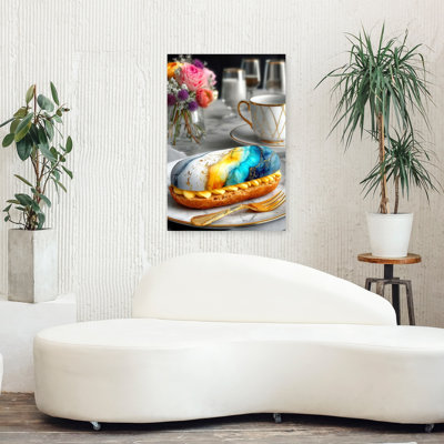 Art mural artistique Eclair Tea Time