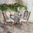 Clymer Stacking All-Weather Commercial Paris Chair with Metal Frames-471913605