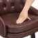 Chela Upholstered Button-Tufted Barstool with Solid Wood Frame