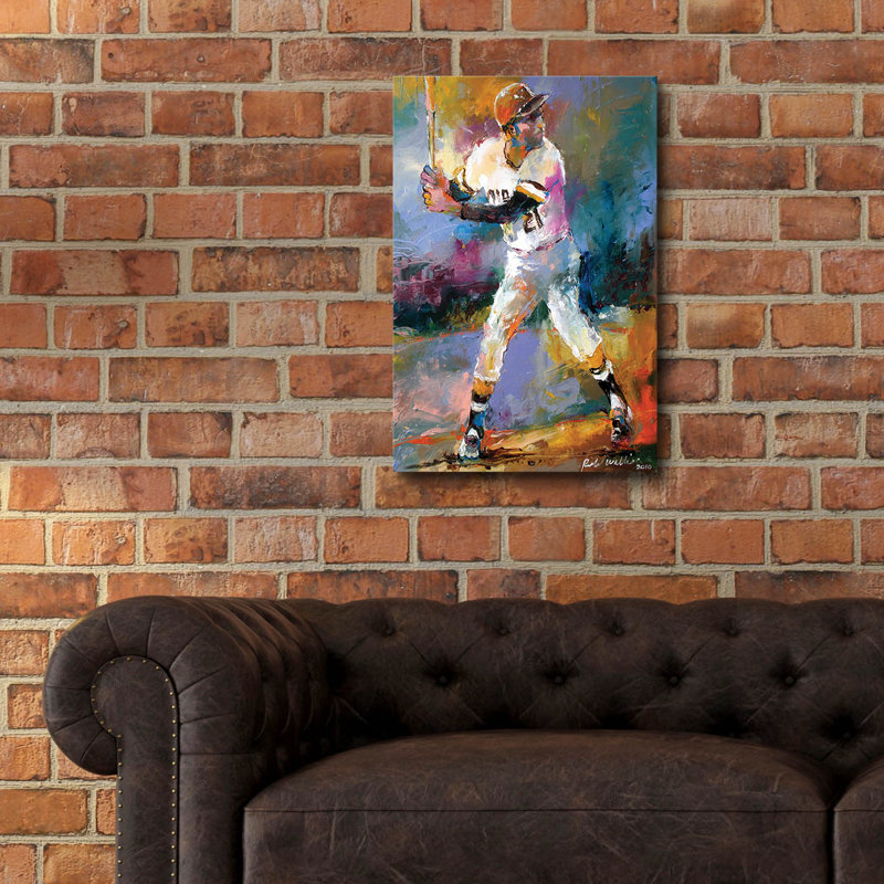 "Roberto Clemente" par Richard Wallich, H 24 po x l 16 po x P 0,2 po