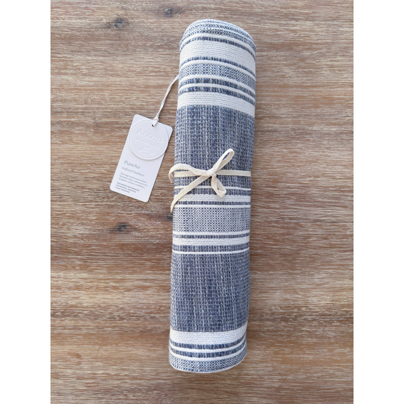 Striped Table Runnner, Indigo
