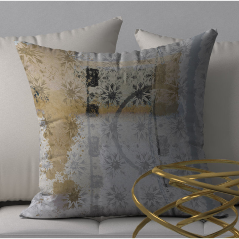 Floral Reversible Throw Pillow, 18" x 18"