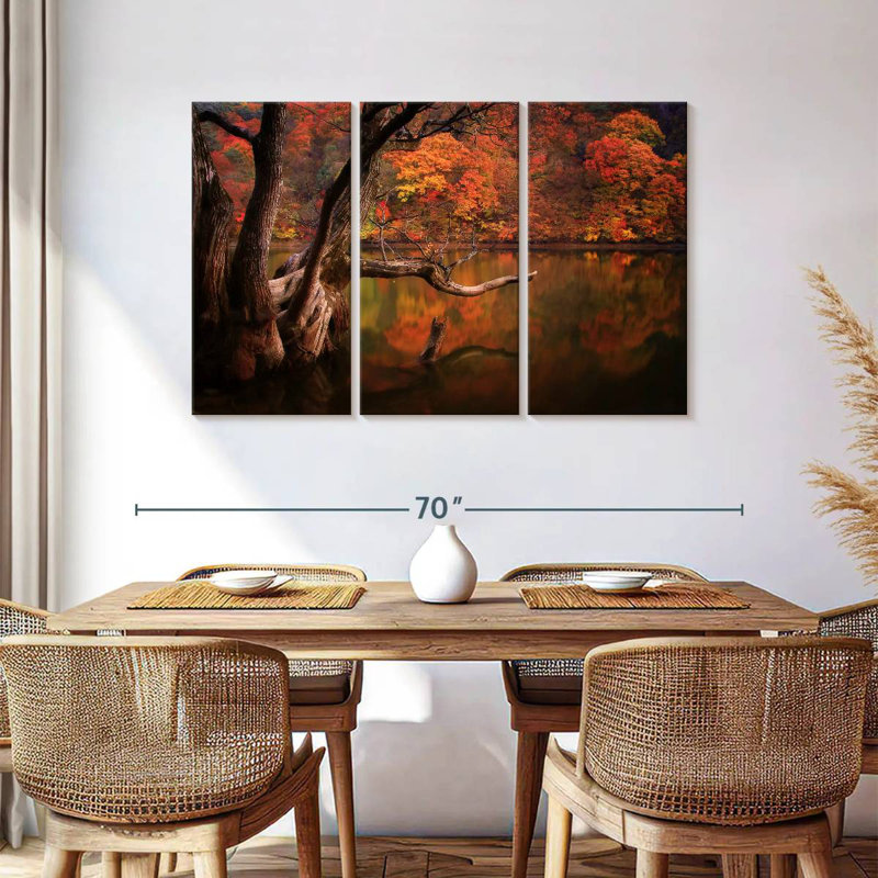 Lac d'automne Alvord Orange, H 36 po x l 57 po