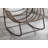 Durable Outdoor Rattan Rocking Chair with Padded Cushion, Oversized Design for Maximum Comfort and Style-1869837192