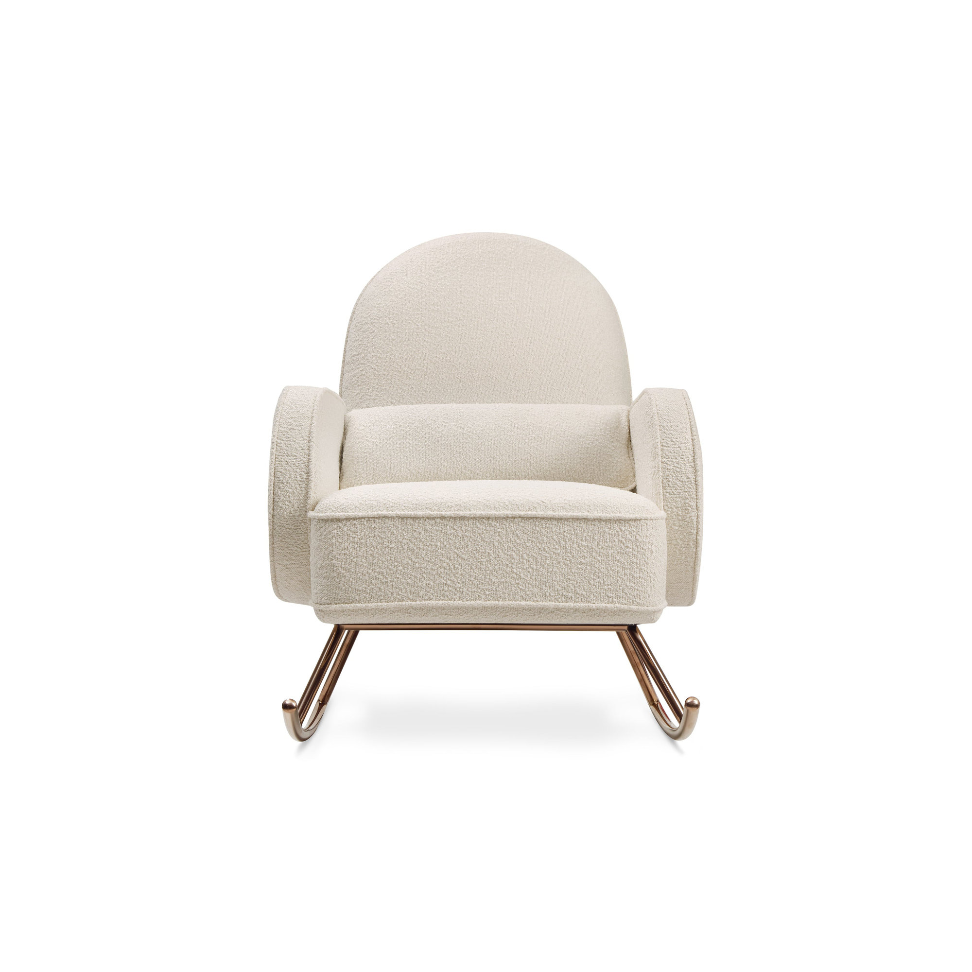 Compass Rocking Chair, Ivory Boucle