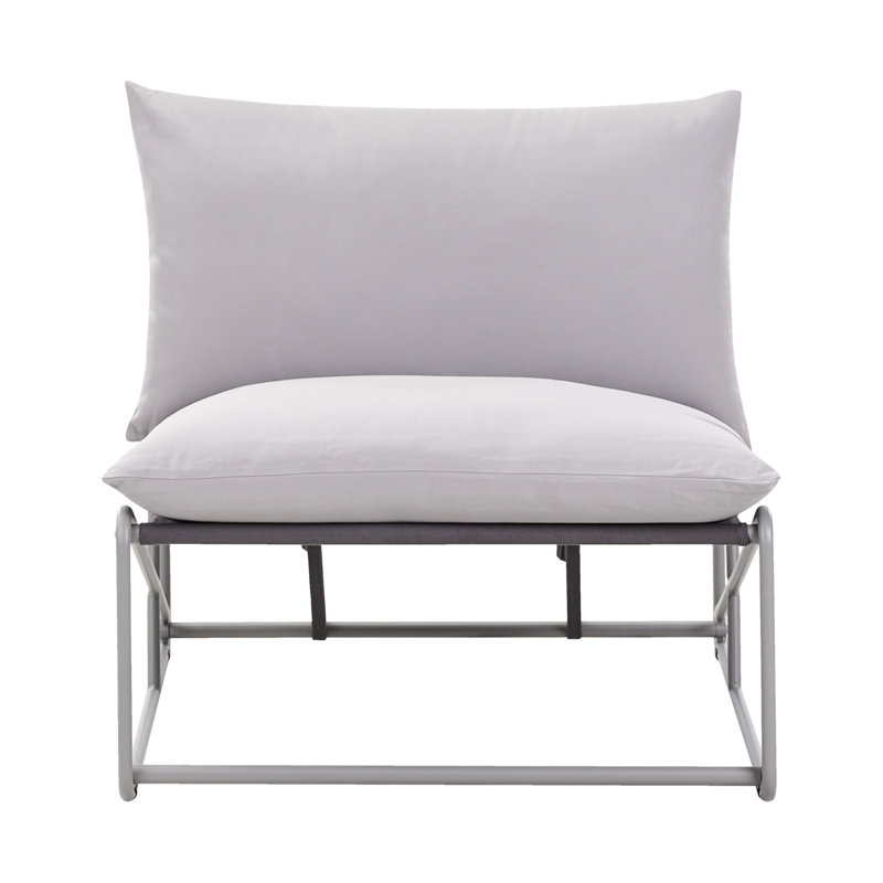 Bessi Outdoor Lounge Chair, Grey/Grey