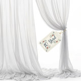 Sheer Voile Chiffon Fabric Draping Panels | 10 Yards 120" Wide White Voile Fabric | Use For Backdrop Curtain -Wedding And Special Events
