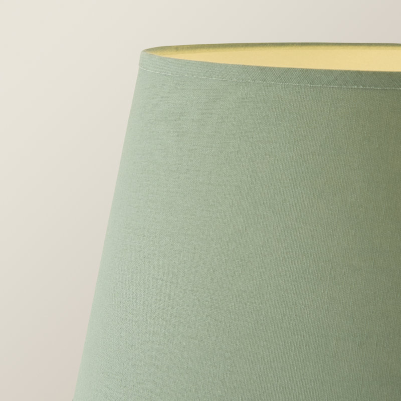 Teece Floor Lamp, Cream, With Bulb, Sage Green