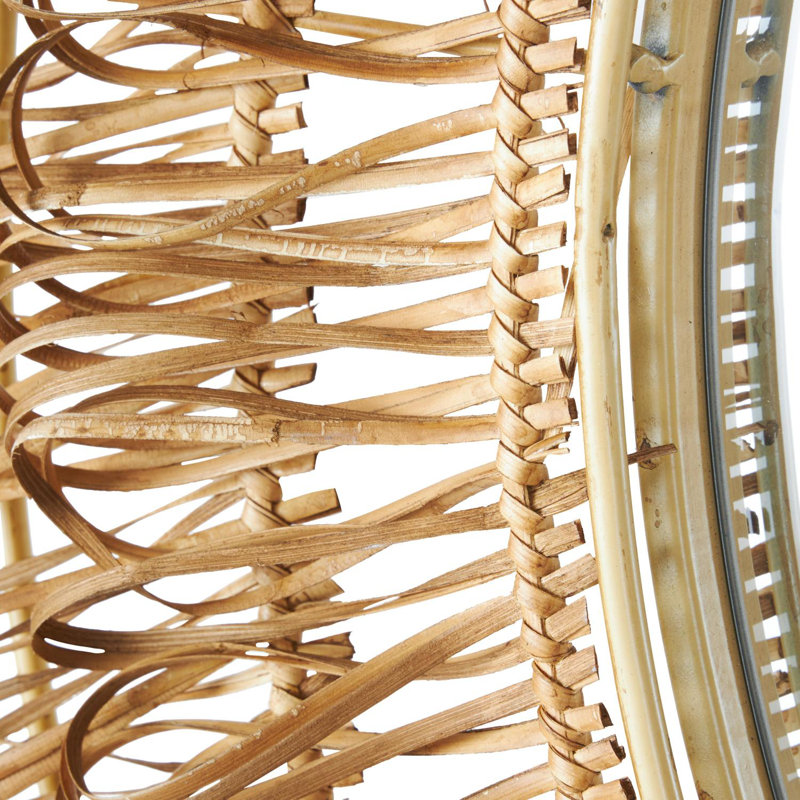 Cole And Rattan Handmade Woven Looped Wall Mirror