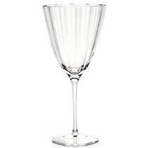 Classic Touch Set Of 6 Smoked Square Shaped Water Glasses, 9.25h