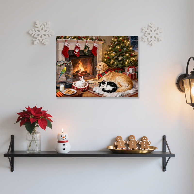 Art animalier sur toile, H 24 po x l 36 po