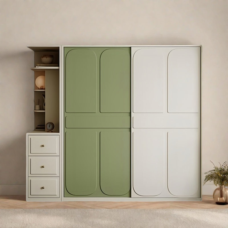 Garde-robe simple de couleur assortie, H 78,74 po x l 78,74 po x P 23,62 po