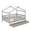 Full Size Wooden House Bed With Drawers-1894697745