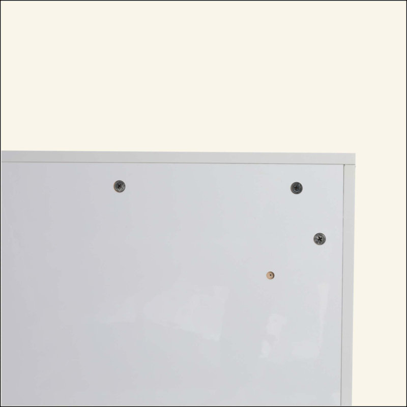 Armoire de rangement autoportante pour salle de bain, 2 portes à fermeture douce