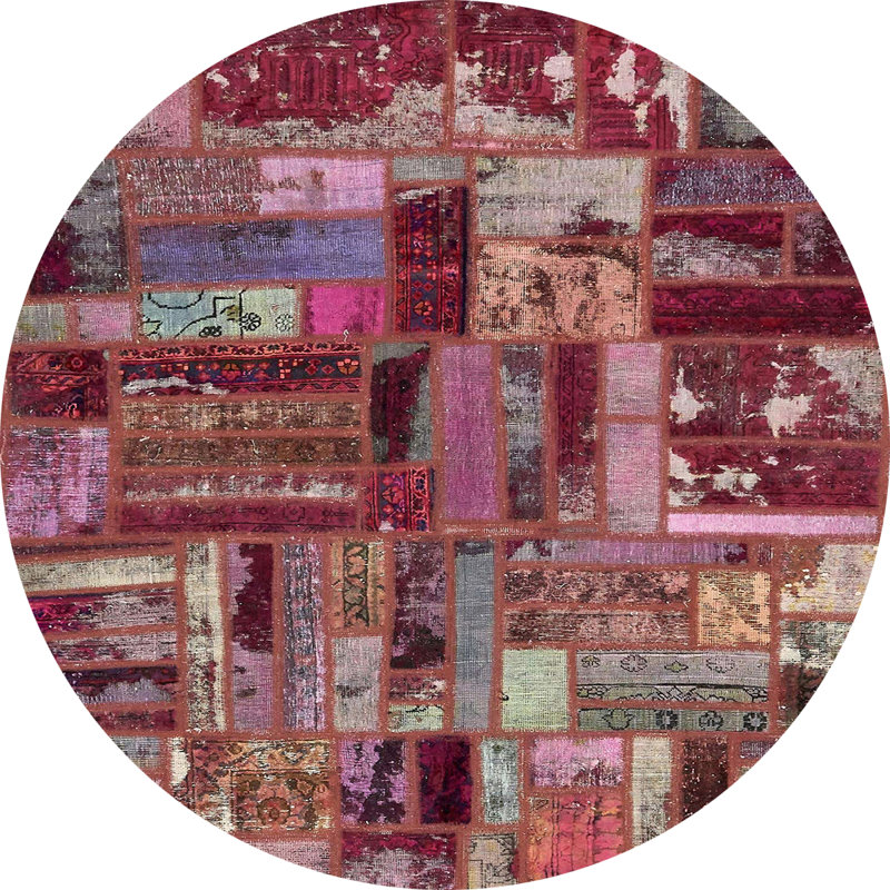 Abstract Indoor Rug, Round 6'