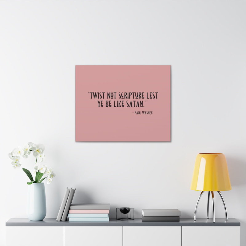 Wrapped Canvas Textual Art, 16" W x 12" H
